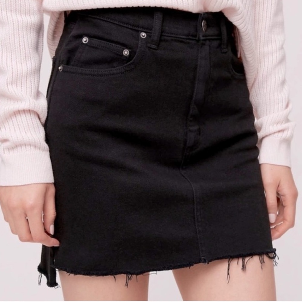 Wilfred Black Denim Skirt